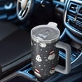 thumbnail image 6 of Dark Christmas Snowman Pattern Tumbler with Handle and Lid,40oz Double Wall Vacuum Insulated Tumbler,Cups Gift for Women and Men, 6 of 7