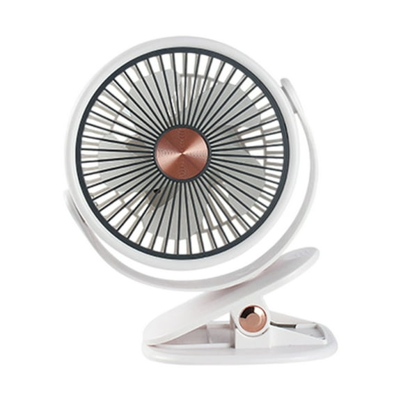 Yatlte USB Battery Powered Clip on Fan, Portable Small Fan with USB TYPE-C Charging, 3 Speeds Strong Airflow, with Sturdy Clamp, Quiet Desk Fan, Ideal for Bedroom Office Desktop Treadmill