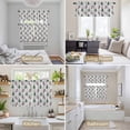 thumbnail image 6 of Grey Snowman Christmas Kitchen Curtains Sets for Windows 24 Inch Length, Green Xmas Tree Snowflake Rod Pocket Window Treatments Tier Curtains and Valances Set for Bedroom/Bathroom, 6 of 8