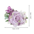 thumbnail image 2 of Unique Bargains 1 Pc Women's Lightweight Simulated Flowers Side Comb for Parties Purple Polyester Fabric Iron, 2 of 4