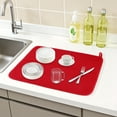 thumbnail image 2 of Unique Bargains Absorbent Microfiber Kitchen Drying Mat 17.7*15.7 in Red, 2 of 6
