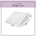 thumbnail image 5 of CirclesHome Wedge Pillow Cover 100% Cotton, Zippered Wedge Pillow Case Protector, Soft, Hypoallergenic & Breathable - White (25Wx26Lx10), 5 of 9