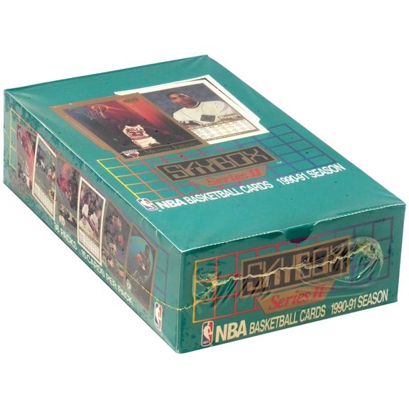 NBA Skybox 1990-91 Season Basketball Series 2 Trading Card WAX Box (36 Packs)