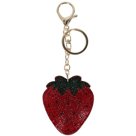 CTM  Strawberry Shape Glittering Bag Charm (Women)