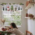 thumbnail image 6 of Grey Christmas Kitchen Valances for Windows 60x18 Inch Kitchen Curtains Valances Rod Pocket Gnomes Xmas Tree Snowflake Winter Gifts Bathroom Window Valances for Window Treatment Decor, 6 of 6