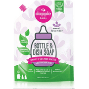 dapple - Baby Bottle and Dish Liquid Soap Refill, Lavender - 34 Fluid Ounce