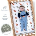 thumbnail image 5 of GROW WILD Forest Crib Sheets 3 Pack | Soft Crib Sheets for Boys and Girls | Crib Sheets Neutral Grey | Stretchy Forest Crib Sheet - Nicely Fit Crib Mattress Sheet (Forest Fun), 5 of 8