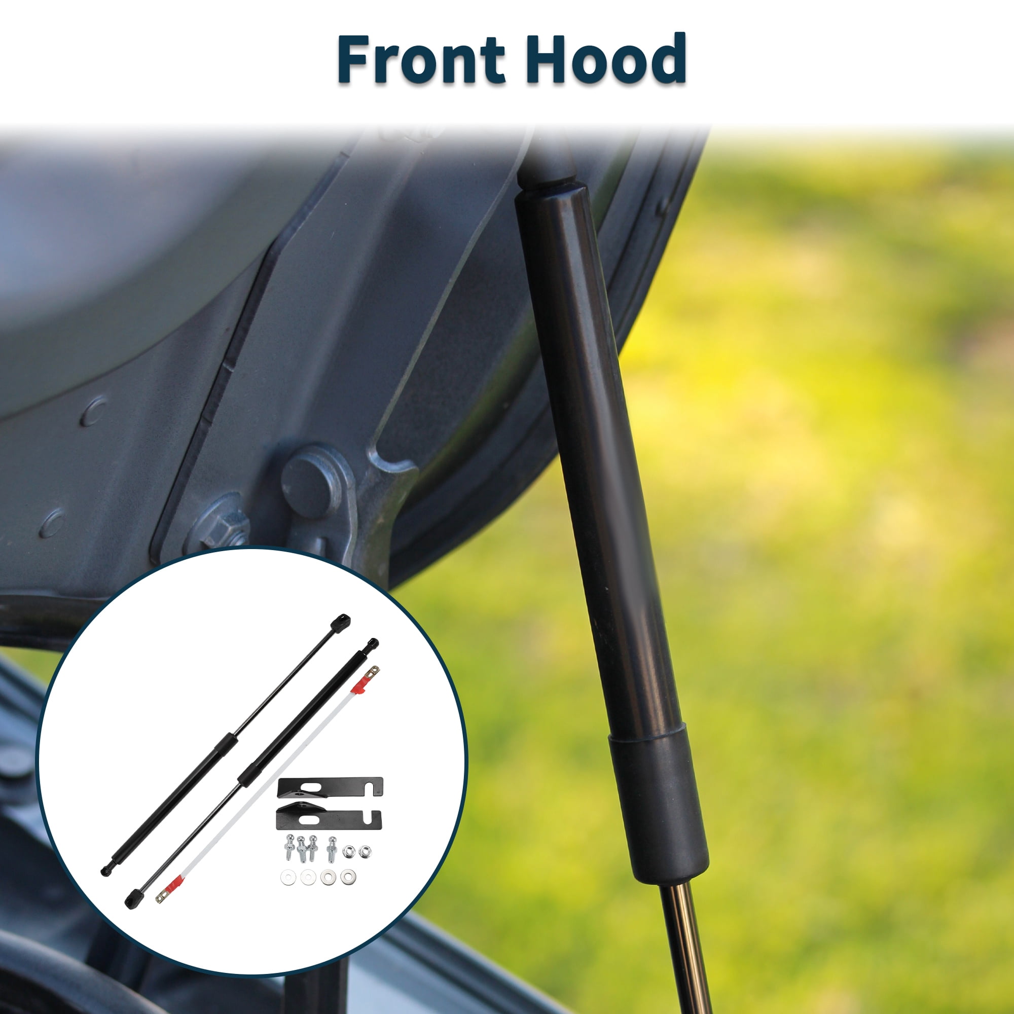Unique Bargains 2Pcs Lift Supports for Nissan Rogue X-Trail 2014-2020 Front Hood