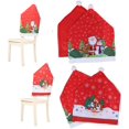 thumbnail image 1 of SHAR Set of 6 Christmas Back Chair Covers, Dining Chair Covers for Christmas Dinner, Santa Claus Chair Covers, Christmas Tree Chair Covers for Christmas Banquet, Kitchen Dining Decor, 1 of 5