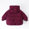 thumbnail image 4 of Baby Boys Winter Coat Toddler Puffer Coat Baby Hoodie with Bear Ear Lightweight Puffer Jacket for Kids Baby Winter Down Coat Winter Clothes 18-24 Months, 4 of 4