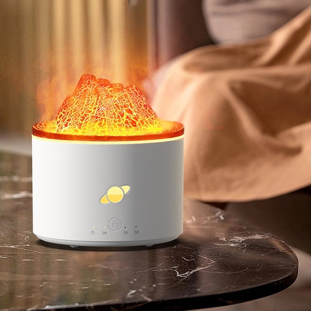 Aidoshy Essential Oil Diffuser,Flame Diffuser, Humidifier, Portable Noiseless Aroma Diffuser For Home, Office Or Yoga Essential Oil Diffuser With No Water Auto-Off Protection for Home Office Room