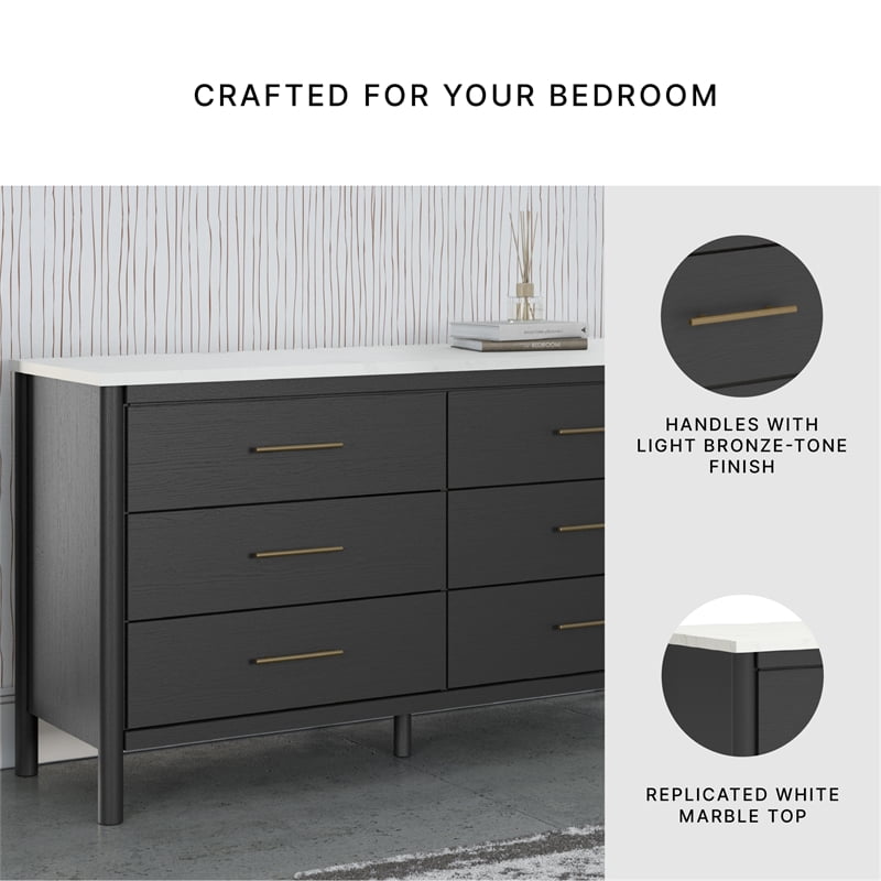 Ashley Furniture Cadmori Black & White Dresser