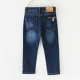 thumbnail image 4 of NAISIBABY Boys Straight Fits Jeans, Casual High Waist Stretch Kids Denim with Pockets Blue 7T, 4 of 5