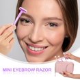 thumbnail image 4 of 12 Pcs Petits Rasoirs pour Sourcils Mini Rasoirs pour le Visage Épilation du Visage Rasoirs pour Sourcils Microblades Outil de Beauté Accessoires pour Femmes Hommes (Violet), 4 of 5