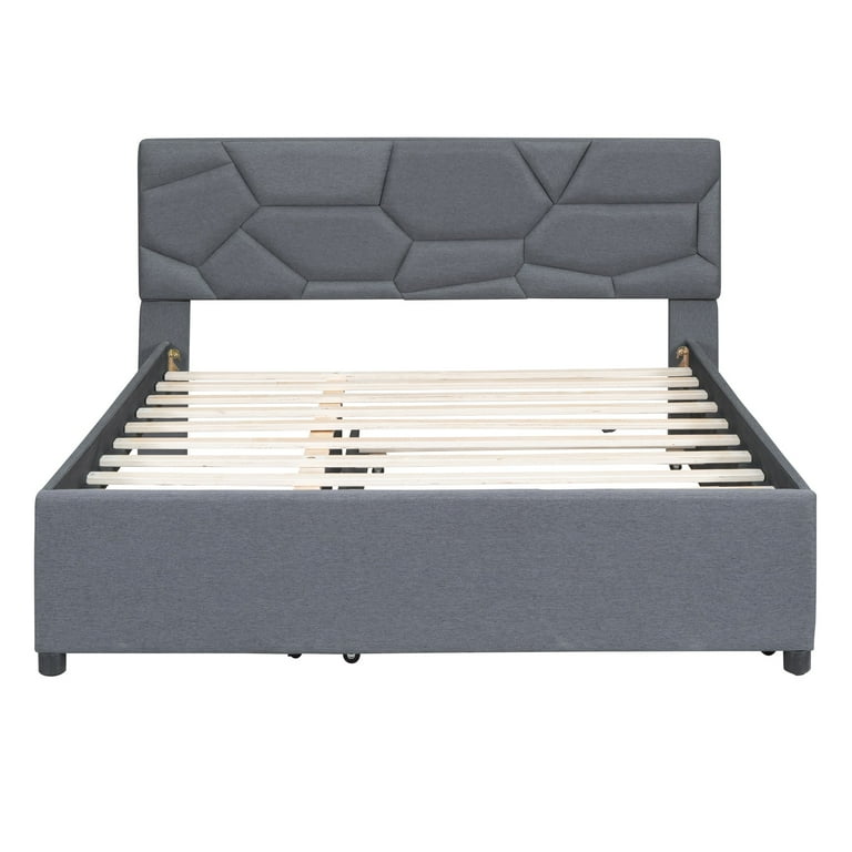The brick queen bed frame discount