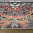 thumbnail image 5 of Ambesonne Floral Place Mats Set of 4, Ukranian Carpet, Standard Size, Salmon Sky Blue, 5 of 5