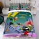thumbnail image 4 of Pato Dodgers Conjunto de sábanas temático, trío de piezas, cómodo y amigable con la piel, diseño único, regalo de decoración para el hogar para familiares, amigos y fans,140cm *210cm, 4 of 6