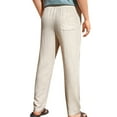 thumbnail image 6 of Handshe Men's Casual Pants Solid Color with Loose Fit Comfortable for Everyday Wear, 6 of 8