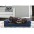 thumbnail image 6 of FurHaven Pet Products Quilted Cooling Gel Top Sofa Pet Bed for Dogs & Cats - Navy, Medium, 6 of 13