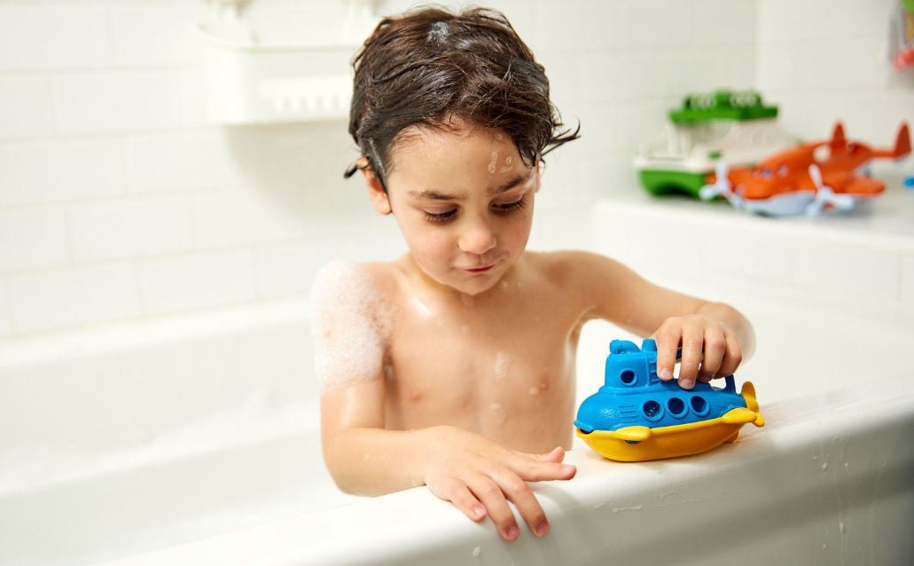 (4 pack) Green Toys Bubbling Submarine