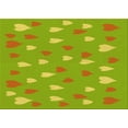 thumbnail image 1 of Ahgly Company Indoor Rectangle Patterned Dark Yellow Green Area Rugs, 6' x 9', 1 of 6
