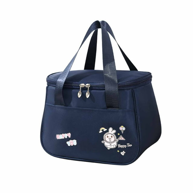 Bento Lunch Bag With Rice Insulation 27 cm x 18 cm x 20.5 cm Waterproof Thermal Lunch Box Bag For Office Or School