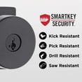 thumbnail image 3 of Pismo Square Keyed Entry Knob featuring SmartKey Security in Matte Black, 3 of 8