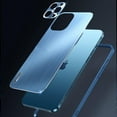 thumbnail image 4 of Compatible with iPhone 14 Pro Glossy Case Metal Brushed Back Soft Silicone Edge Lens Protection Slim Protection Shockproof Cover for Women Girls Blue, 4 of 11