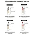 thumbnail image 2 of BinKFF Christmas Plaid Tag Labels Christmas Tree Hanging Ornaments Farmhouse Vintage Christmas Hanging Slices Ornaments Santa Claus Snowman for Christmas Party Decor, 2 of 2
