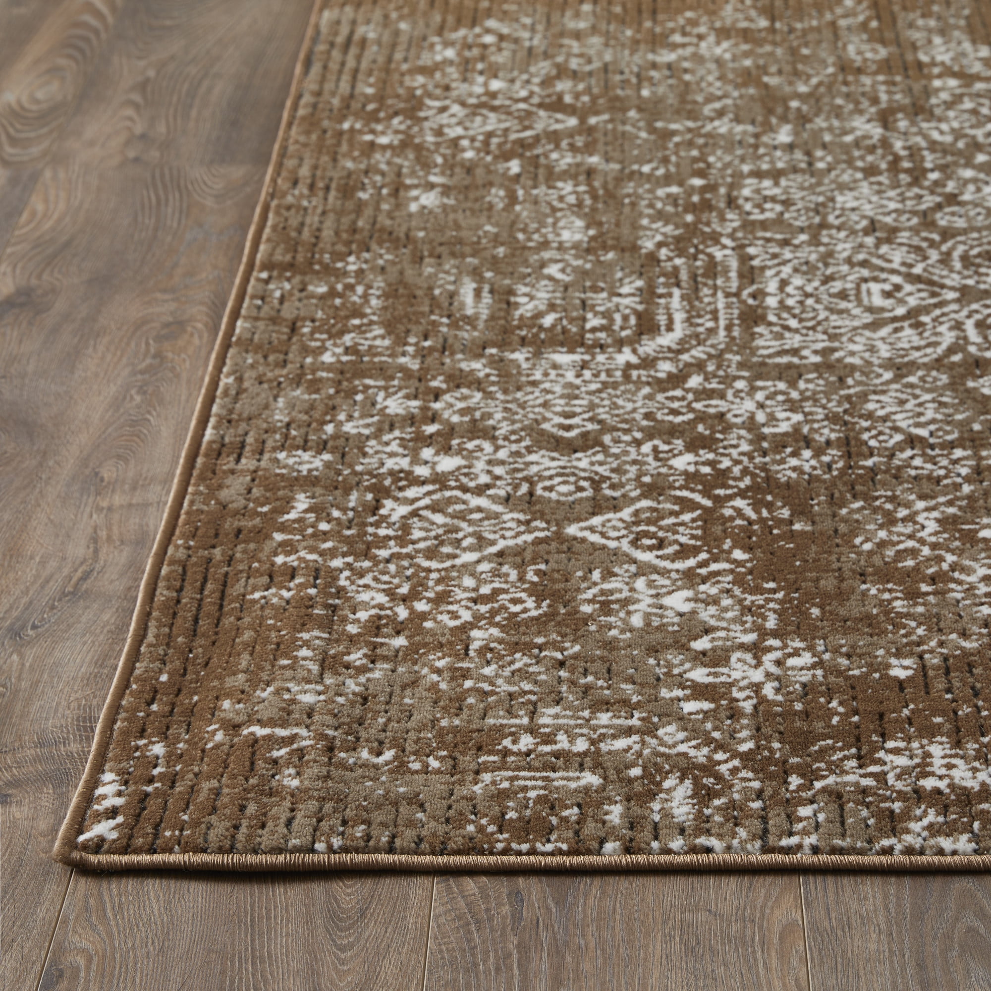 Loomaknoti Aysal Armilli 2' x 3' Brown Distressed Indoor Accent Rug