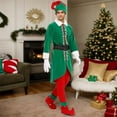 thumbnail image 2 of 5 Pack Christmas Adult Green Performance Santa's Helper Xmas Outfit Set, 2 of 6