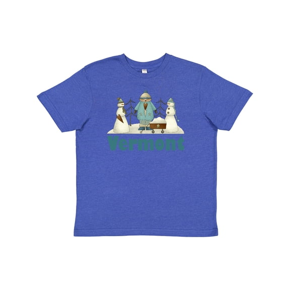 Inktastic Cute Vermont Snow Kids Youth T-Shirt