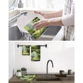 thumbnail image 5 of Forest Kitchen Dish Towels for Drying Dishes Set of 2, Nature Woodland Spring Scenic Green Trees Flower Waffle Weave Microfiber Hand Tea Bathroom Towels Quick Dry & Absorbent Towel 12x12, 5 of 7