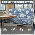 thumbnail image 4 of FOR U DESIGNS Dandelion Print RV Dinette Cushion Covers Wear-Resistan Camper Cushion Slipcover Elastic 2 Seat Sofa Chair Cover 1 Backrest Covers and 1 Bench Covers, 4 of 7