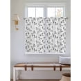 thumbnail image 6 of Kitchen Curtains 54 Inches length, Black Horse Window Treatment Curtain Drapes, Watercolor Vintage Animals Thermal Insulated Drapes for Basement Hotel RV, 42"x54", 2 Panels, 6 of 7