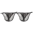 thumbnail image 1 of 2x para Hombre Correa Atractiva Del de Interior de Interior de Encaje Negro G- Colco Ropa interior de hombre, 1 of 6