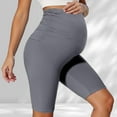 thumbnail image 2 of Maternity Leggings Over The Belly Women's Stretch Pregnancy Shorts High Waist Yoga Workout Activewear Comfortable Breathable Soft Fabric, 2 of 2