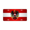 thumbnail image 1 of CafePress - Austrian Flag - Aluminum License Plate, Front License Plate, Vanity Tag, 1 of 1