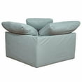 thumbnail image 2 of Sunset Trading Puff 44" Slipcovered Fabric Arm Chair in Ocean Blue, 2 of 7