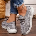thumbnail image 5 of Domzle Women's Running Shoes Lightweight Breathable Mesh Upper Casual Jogging Tennis Shoes Workout Footwear Gym Sneakers Gray US-8, 5 of 8