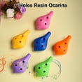 thumbnail image 2 of Zootealy Ocarina Alto C 6 Trous en Résine Violette - Commande Minimum 5 Unités, 2 of 6