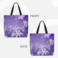thumbnail image 2 of Balery Snowflakes Bolsa de Mano para Mujeres con Cremallera, Bolsa de Gimnasio con Compartimentos, Bolsa para Laptop, Bolsa para Trabajo, 2 of 7