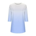thumbnail image 4 of PUMISAS Long Tunic Tops For Women Loose Dressy To Wear With Leggings Women 3/4 Sleeve Pullover Tops Casual Crew Neck Blouse Fall Shirts S-2Xl, 4 of 5