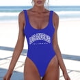 thumbnail image 4 of MDUKONU Women's Modest Full Coverage Swimsuit Floral One Piece Blue M, 4 of 5