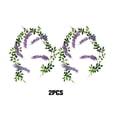 thumbnail image 3 of Wosthever 2 bolsas de flores de glicinia simuladas: capacidad de prensado en caliente, cifrado y alargamiento, efecto de decoración, prensado en Type2 NO2, 3 of 6