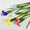 thumbnail image 2 of MLINS Lifelike Artificial Iris Flower in Yellow Color for Wedding Decoration Home Use Made of Ecofriendly PU Material 1Pc, 2 of 8