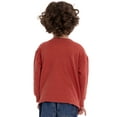 thumbnail image 3 of Wonder Nation Toddler Boys Embroidered Textured Thermal Top with Long Sleeves, Sizes 12M-5T, 3 of 7