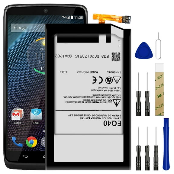 Replacement EQ40 SNN5949A Battery For Motorola Droid Turbo XT1250 XT1254/Maxx XT1225/XT928