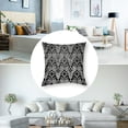 thumbnail image 5 of BANET Black Grey Decorative Pillow Covers Set of 2, Pattern Gray On Black Cushion Throw Pillow Covers Outdoor Sofa Couch Pillowcase 22x22in, 5 of 7