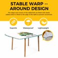 thumbnail image 4 of Hello Spring Table Cloths for 3 Foot Rectangle Tables, Easter Flowers Green Truck Floral Blue Plaid Patio Waterproof Elastic Fitted Tablecloths, Washable Rectangular Table Cover for Camping, 4 of 8